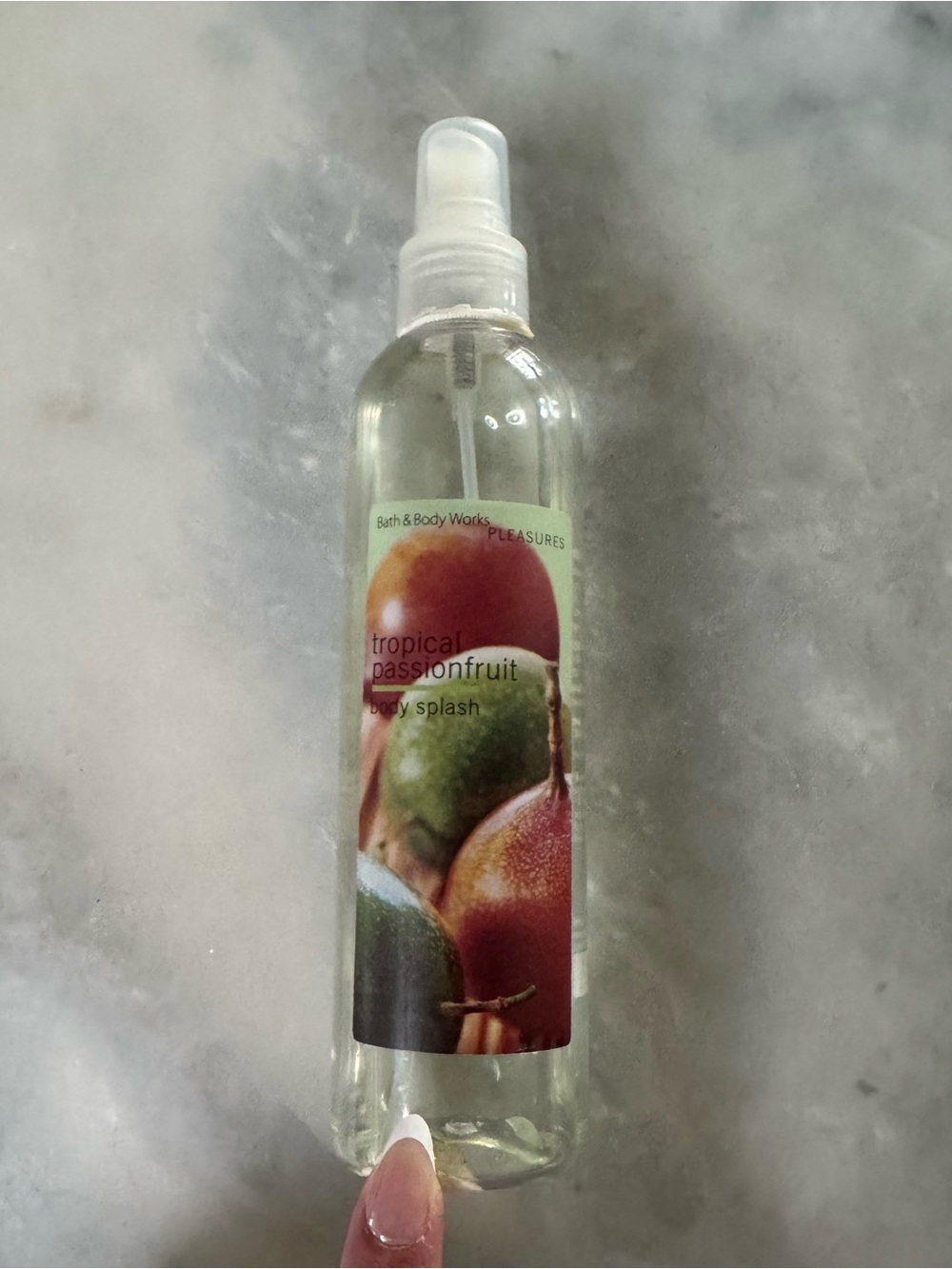 Bath & Body Works Pleasures Tropical Passionfruit Body Splash 70% Full